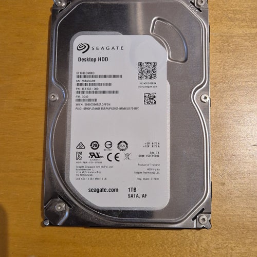 Seagate Desktop HDD 1TB SATA