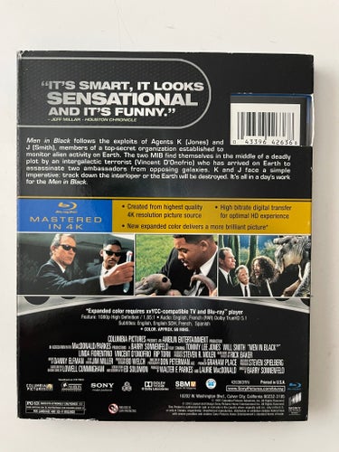 Men in Black Blu-ray (Mastered in 4K)