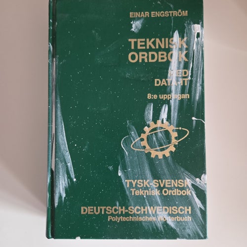 Teknisk Ordbok med Datatermer av Einar Engström, 8:e upplagan