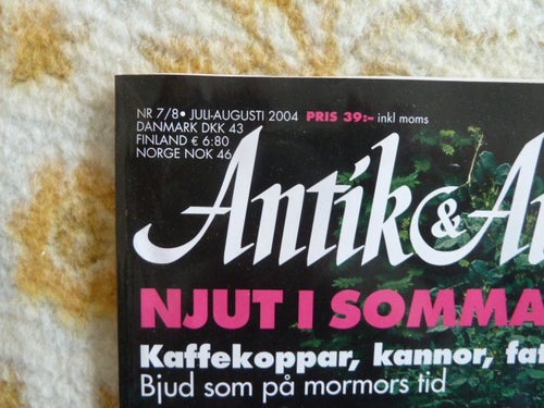ANTIKA & AUKTION, NR 7-8, 2004,