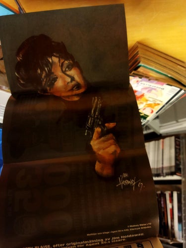 Agent X9 1992 nr 6 Modesty Blaise. Stor poster på fliken. Very Fine