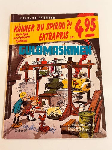 Spirous Äventyr - Guldmaskinen .