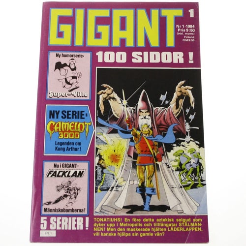 Gigant - 1984 - NR 1 - Camelot 3000 / Facklan /Träskmannen
