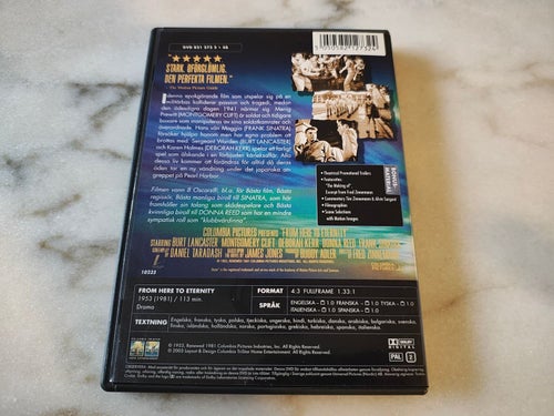 Härifrån till evigheten m. B. Lancaster, M. Clift och D. Kerr på DVD