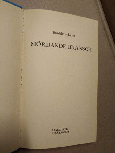 Mördande bransch av Bradshaw Jones