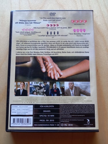 DVD-FILM "FÖR KÄRLEKEN" MED TUVA NOVOTNY FRÅN 2010