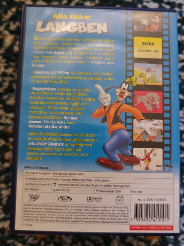 Alla älskar långben Disney fler audio + text DK NO SV FI EN PT 2004 loves Goofy