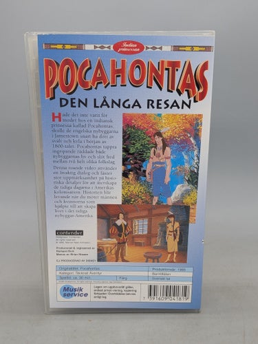 Pocahontas den långa resan - Svenskt tal - VHS
