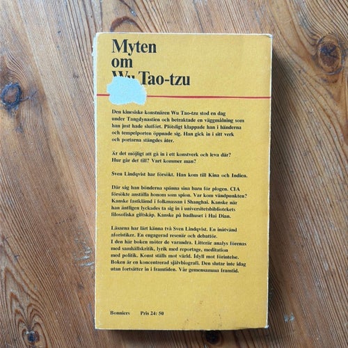 Sven Lindqvist - Myten om Wu Tao-Tzu