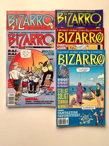 5 X Bizarro nr 4,5-1993 & nr 1,2,3-1994