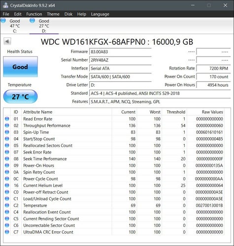 Western Digital Red Pro 16 TB WD161KFGX
