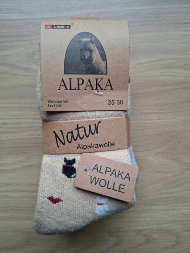 3 par tunna alpaca ullstrumpor Storlek 35-38