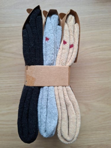 3 par tunna alpaca ullstrumpor Storlek 35-38