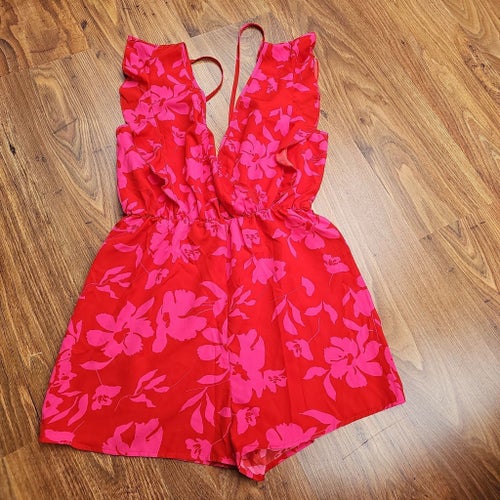 SHEIN röd playsuit, storlek M