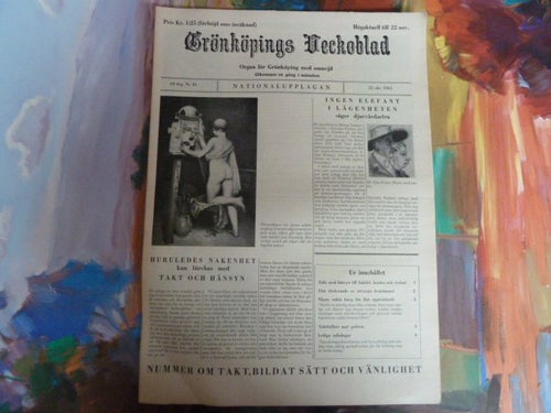 GRÖNKÖPINGS VECKOBLAD, 1965 OKT 22 , TIDNING