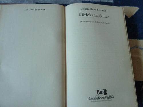 KÄRLEKSMASKINEN, J. SUSANN, 1985, BÖCKER