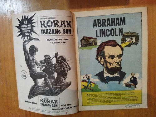 Illustrerade klassiker nr 92 Abraham Lincoln. Very Good plus