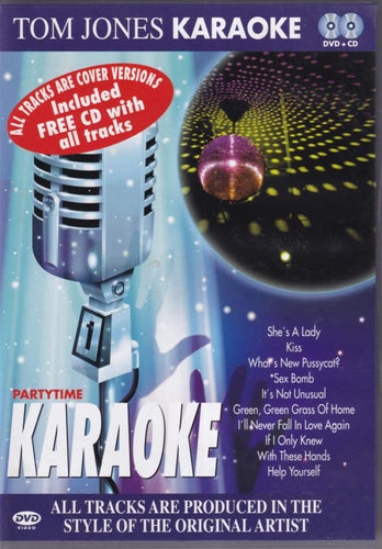 Tom Jones Karaoke 2-Disc DVD & CD