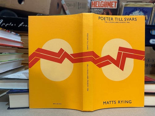 Poeter till svars av Matts Rying, bok, Very Fine plus