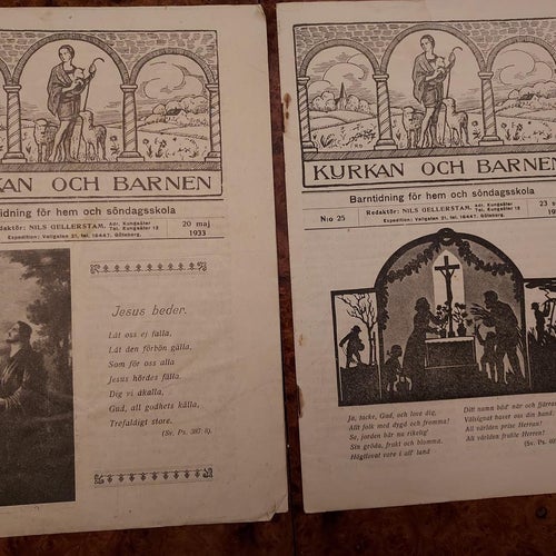 tidning Kyrkan och Barnen 1933 !