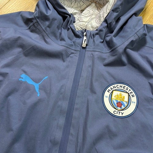 Puma Manchester City Training All Weather Blue Training Jacket Size M