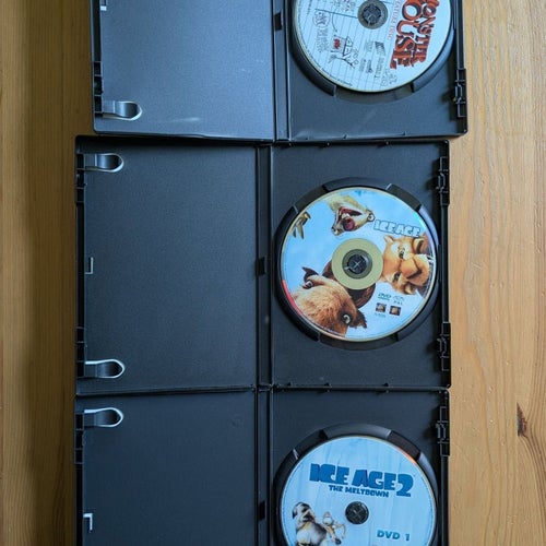 Ice Age, Ice Age 2 och Monster House (3 DVD-filmer)