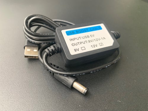 USB Booster kabel 5V till 12V adapter - Driver 12v apparater från tex PowerBank