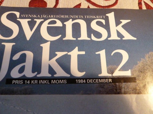 SVENSK JAKT 12, 1984,