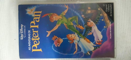 Walt Disney The adventures of Peter PAN VHS PAL tecknad barn film Portugisiskt