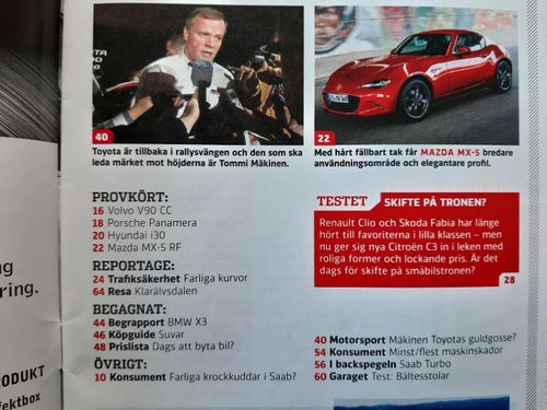 Vi Bilägare nr 2 2017: Volvo V90 CC D5, Mazda MX-5 RF, Porsche Panamera Turbo