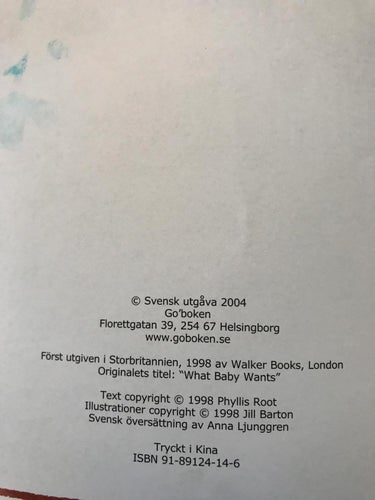 VAD VILL HUGO? Phyllis Root Jill Barton 2004