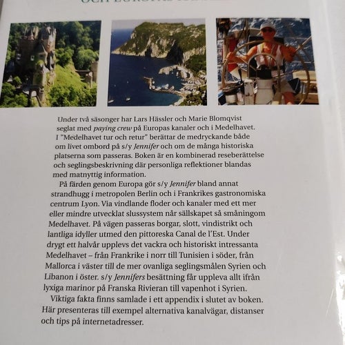 Medelhavet tur och retur (inb) kanaler genom Europa långfärdssegling kryssa