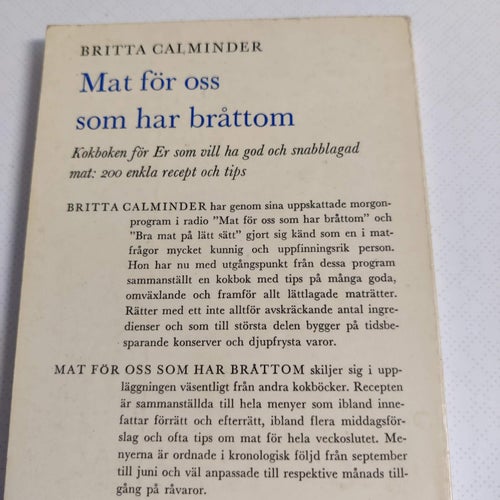 Mat för oss som har bråtton (OU) av Britta Calminder
