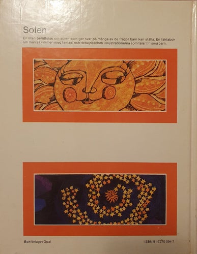 BARNBOK- Solen - Illustrerad av Karin Schubert