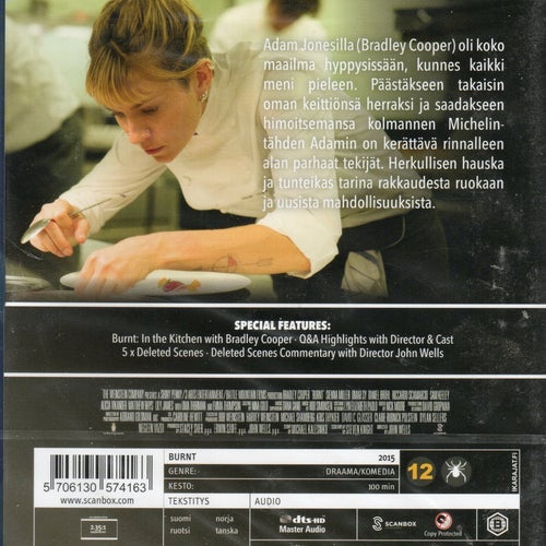Burnt - Liekeissä (Blu-ray)