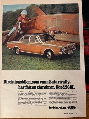 Ford 26m 1969 reklam annons