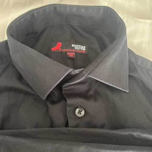 Egyptian Cotton svart skjorta, storlek M