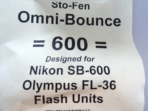Bouncer. Sto-Fen Omni-Bounce 600 Blixtdiffusor. HELT NY.