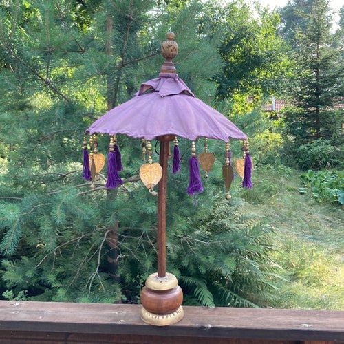 Balinesisk parasoll lila