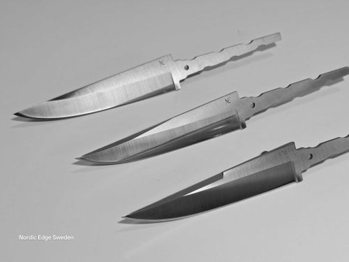 Nordic Edge 3st Knivblad Tapio 105 Classic Flow Apex Knivslöjd 440b Knivmaterial