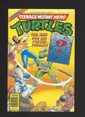 Turtles 13 1992 med poster skick vf