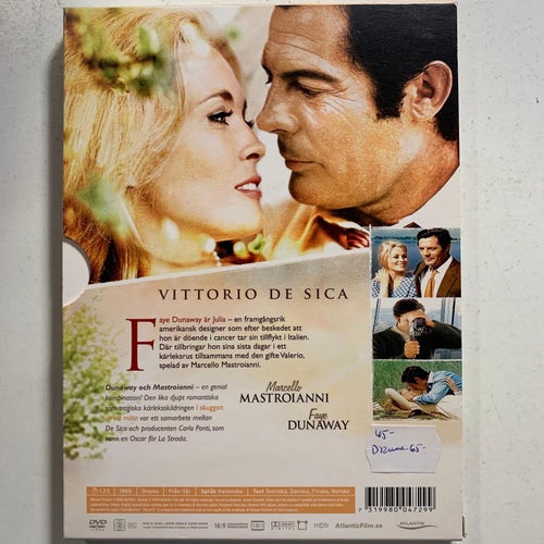 I SKUGGAN AV ETT MÖTE. VITTORIO DE SICA. DVD DRAMA -65. DIGI- SLIPCASE.