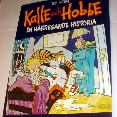Kalle och Hobbe ALBUM NY OLÄST EN HÅRRESANDE HISTORIA 1:aup