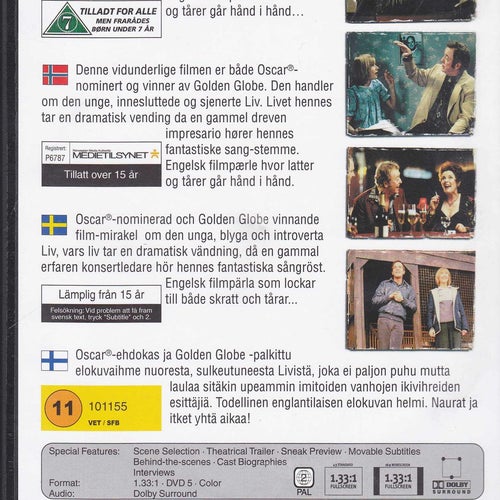 DVD / Little Voice / Michael Caine, Blenda Blethyn, Evan McGregor / Nära Nyskick