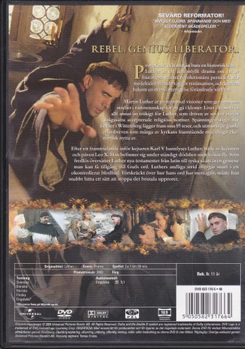DVD / Luther / Joseph Fiennes, Alfred Molina, Claire Cox / Fint skick