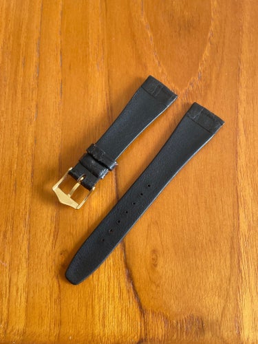 Läderband 20mm krokodil Brun vintage