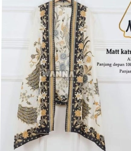 Svart vit batik väst