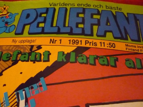 TIDNING, PELLEFANT, NR 1 - 1991, PELLEFANT KLARAR ALLT