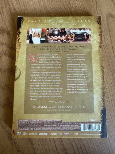 Salò – Sodoms 120 dagar – Pasolini Collection – Svensk DVD – Slipcase – Atlantic