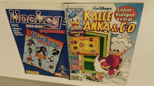 Kalle Anka 1994 nr 50 + Lejonkungen extra! Den vilda jakten på Lejonkungen. VF